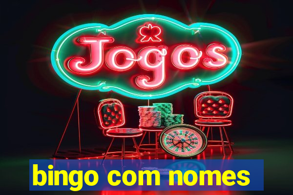 bingo com nomes